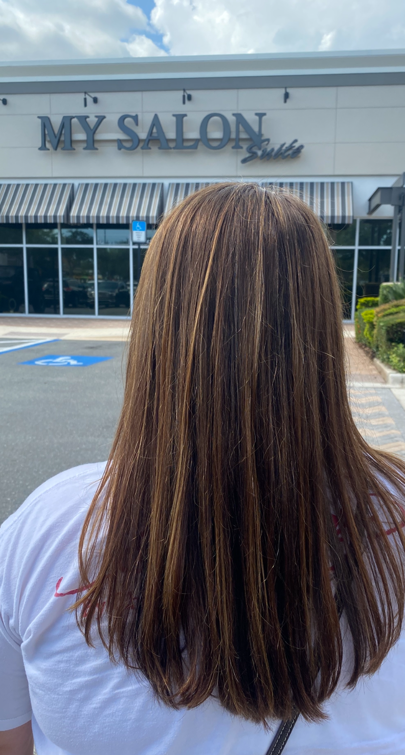 Precision haircut by master stylist Shawna